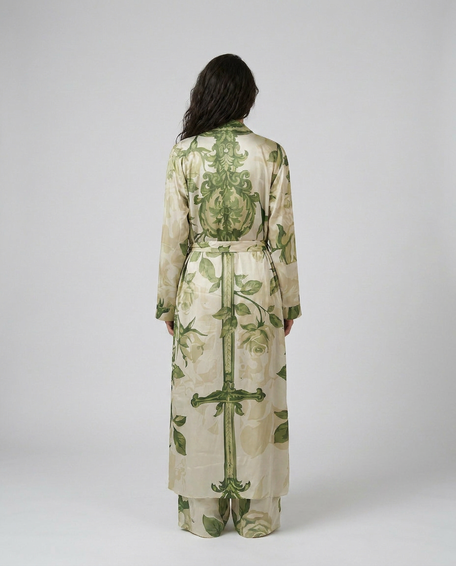 Gardened Eden | Floral Satin Set