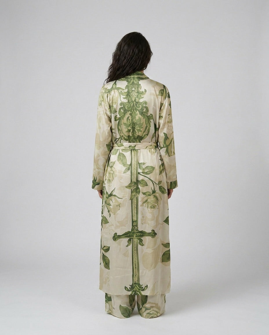 Gardened Eden | Floral Satin Set