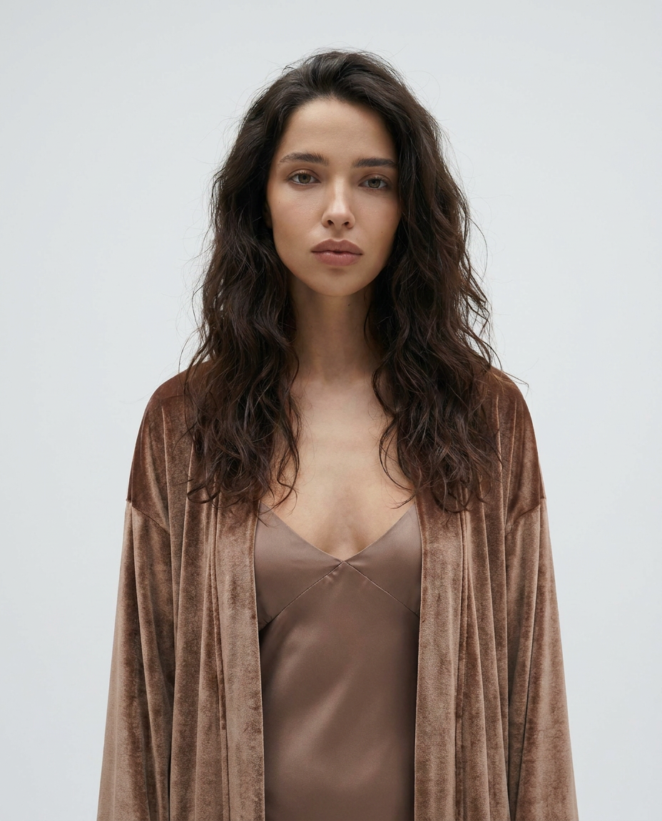 Drunk Champagne | Beige Velvet Set