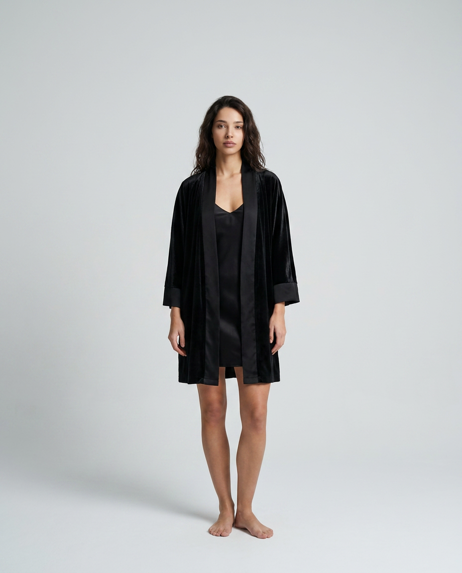 Blacked Out | Black Velvet Set