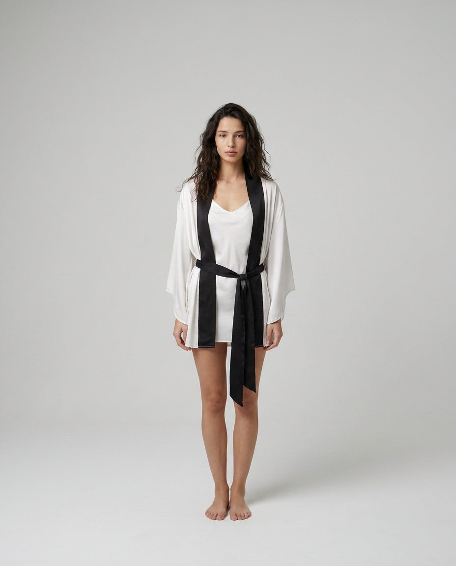 Fallen Angel | White Satin Set
