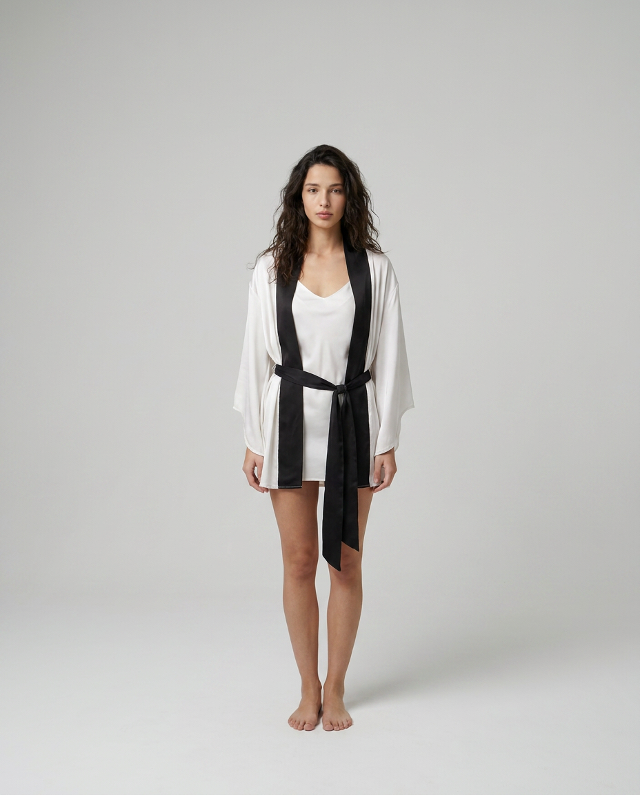 Fallen Angel | White Satin Set