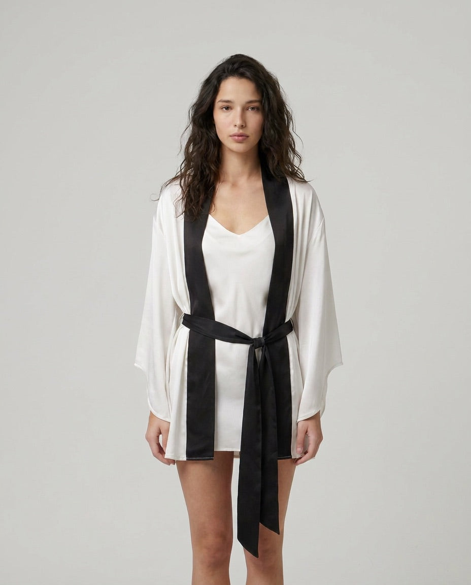 Fallen Angel | White Satin Set