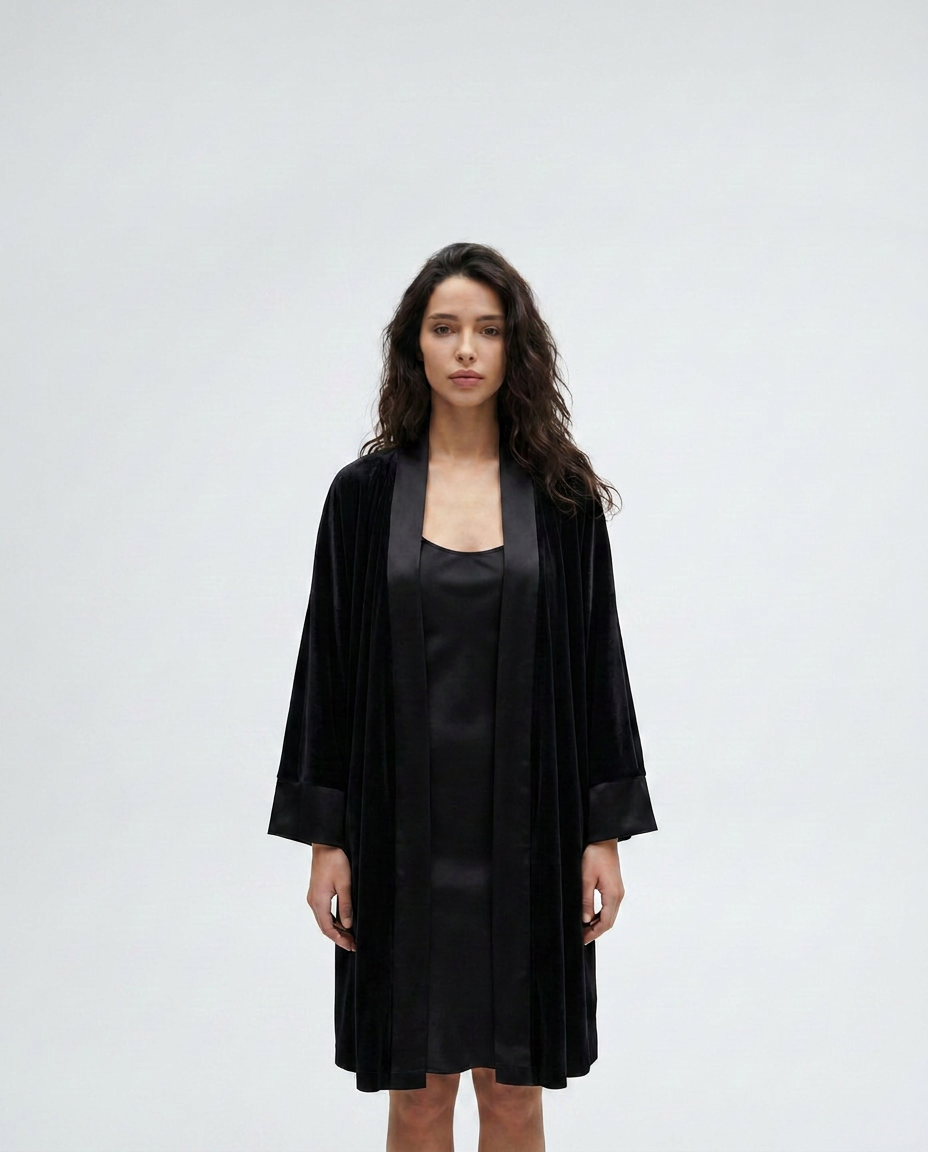 Blacked Out | Black Velvet Set
