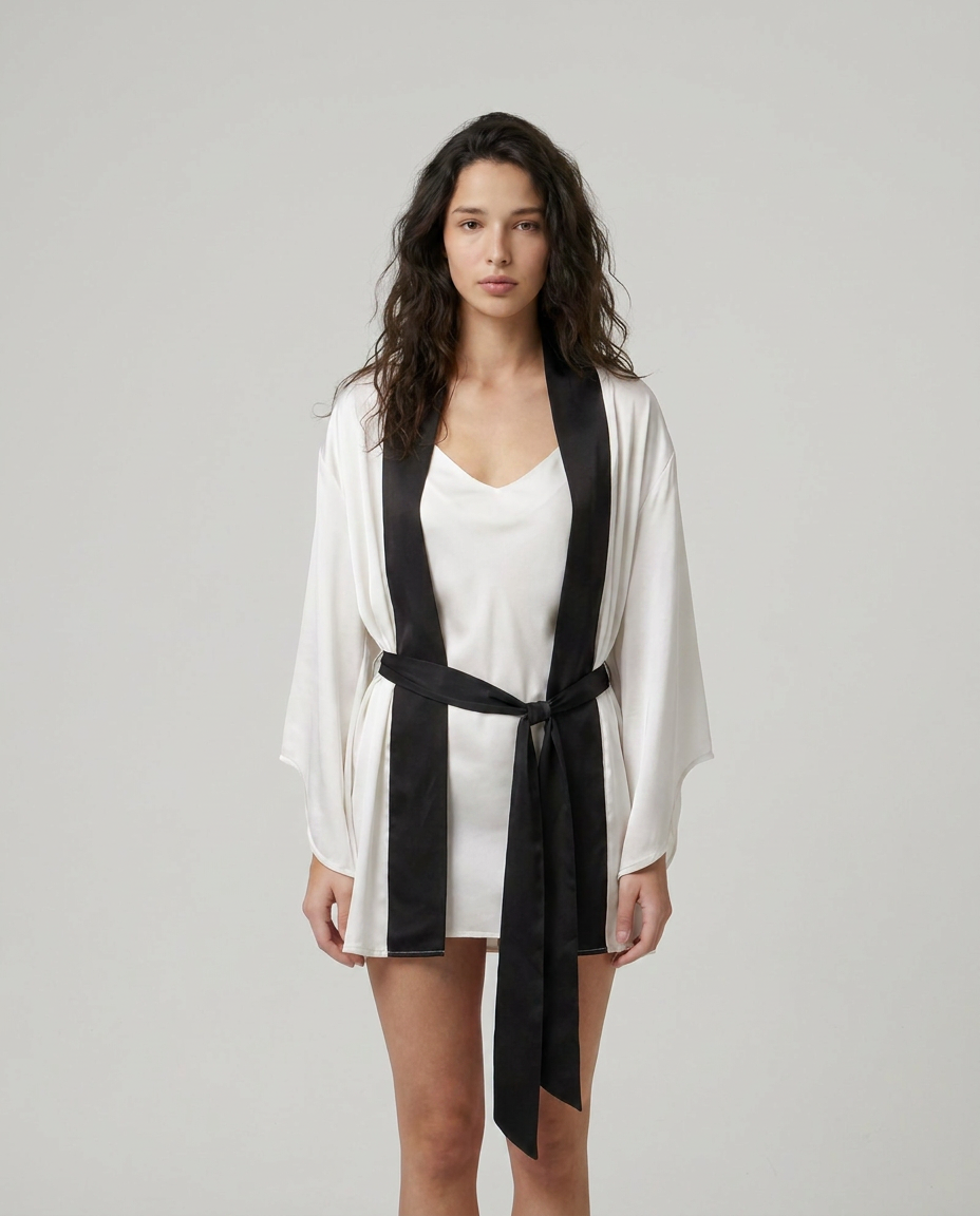 Fallen Angel | White Satin Set