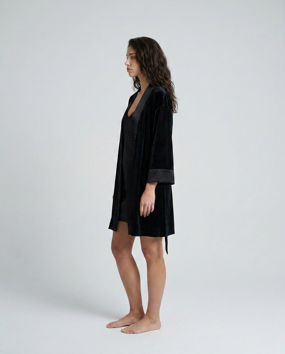 Blacked Out | Black Velvet Set