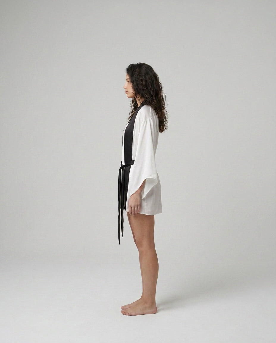 Fallen Angel | White Satin Set