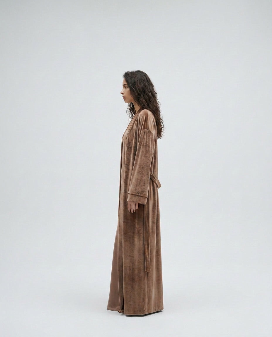 Drunk Champagne | Beige Velvet Set
