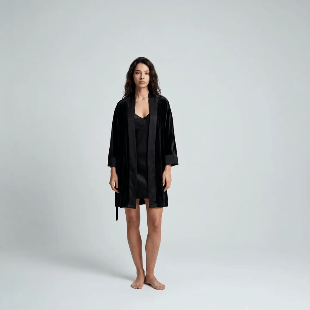Blacked Out | Black Velvet Set